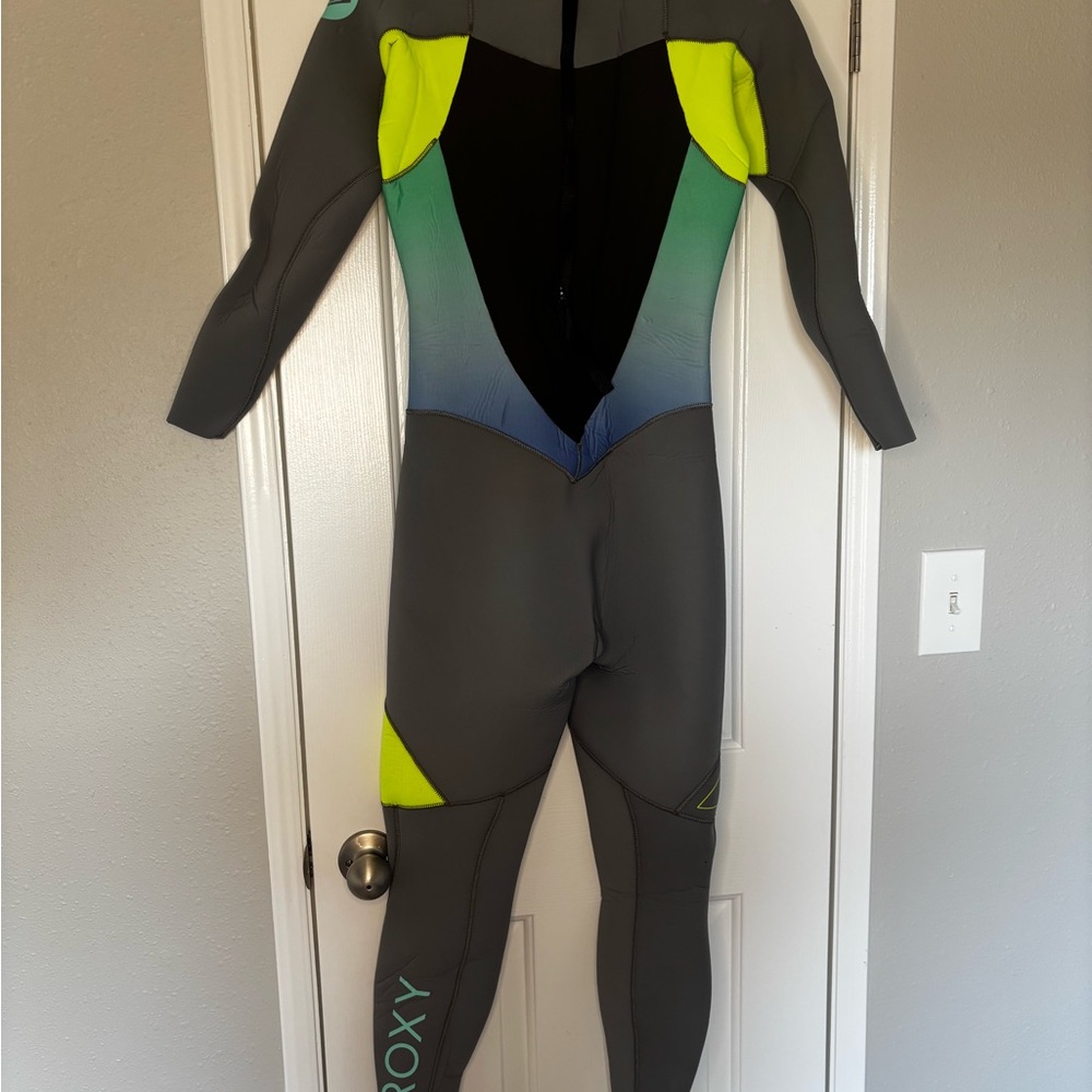 Roxy Syncro 4/3mm Gray & Neon Green Wetsuit - Limited Edition!